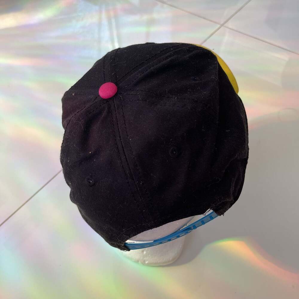 A Is For Angry! Cartoon Network Snapback Hat Black Yellow Embroidered - Picture 3 of 5